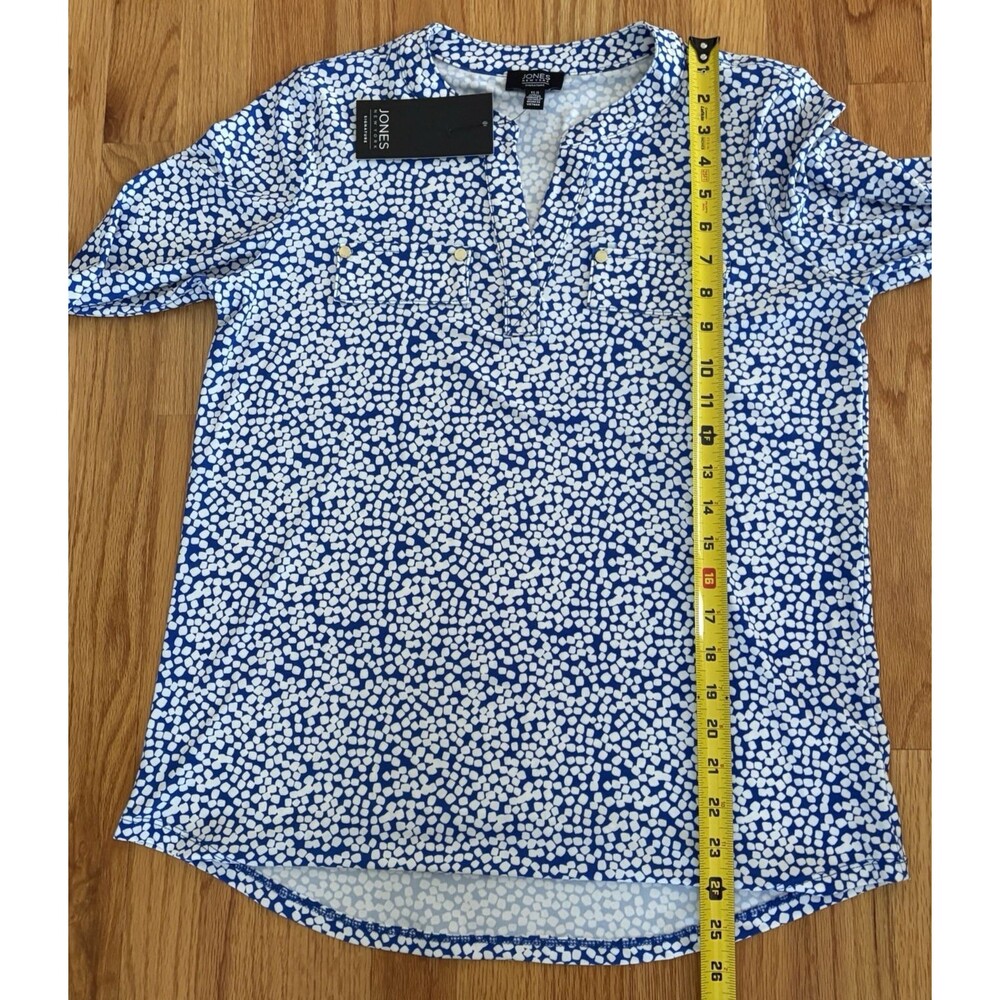 Jones Of New York Shirt Women’s Size Medium Signature 3/4 Sleeve Stretch NWT $69 - Picture 5 of 12